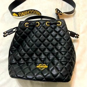 Love Moschino Bucket Bag- BLACK